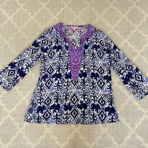 Lilly Pulitzer Silk Ikat Tunic